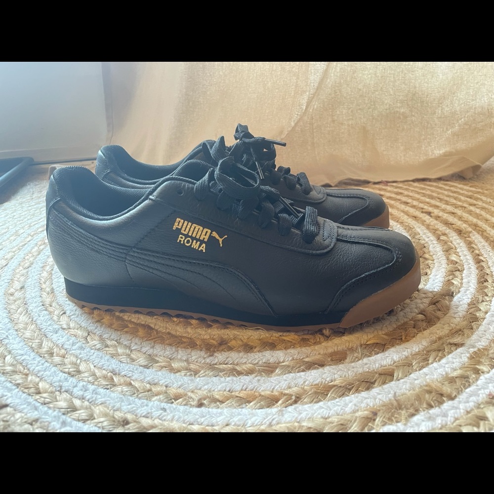 Black Puma Romas Sz 9 🔥